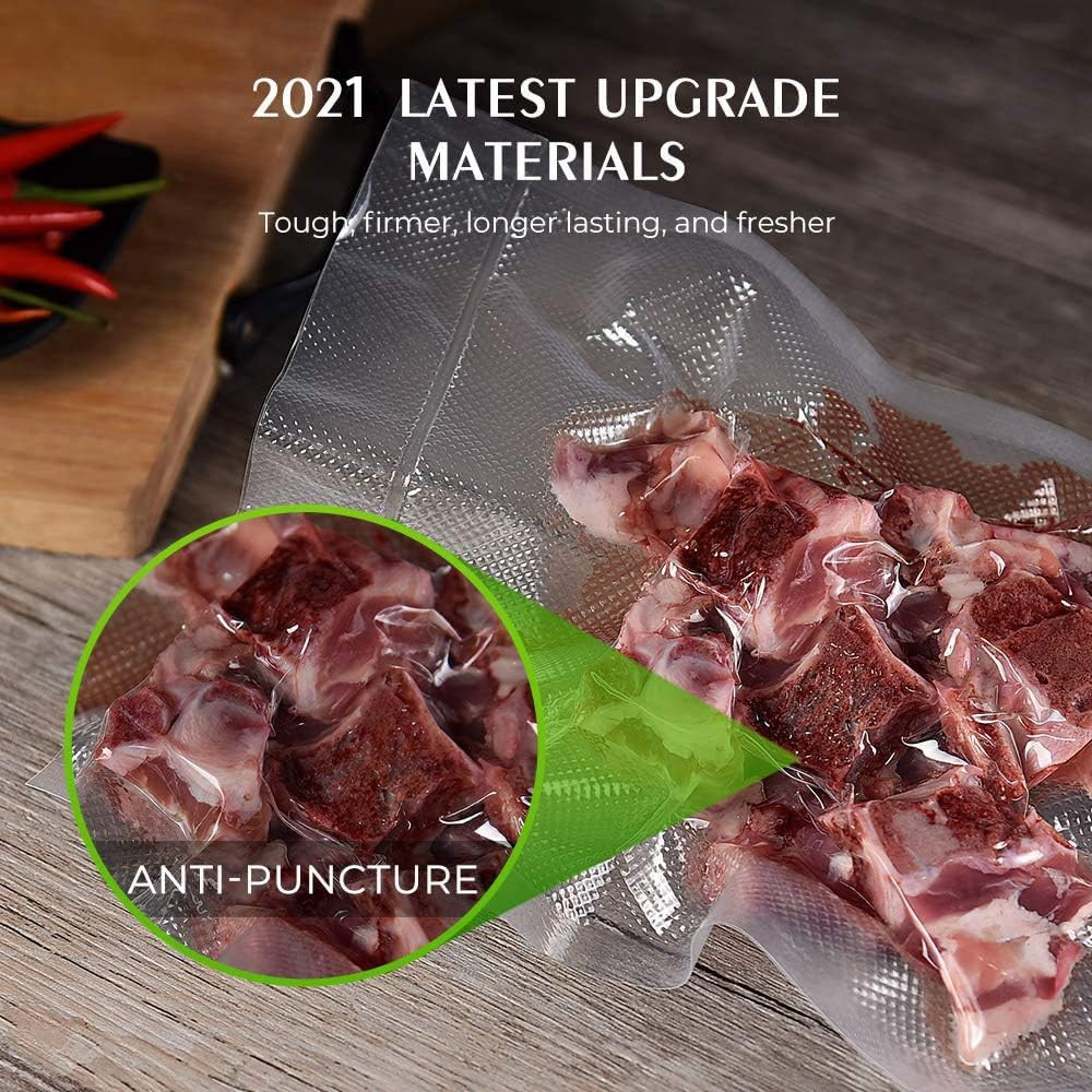 Vacuum Sealer Bags for Food，Seal a Meal Bags Rolls，8Inx50 Rolls 2 Pack，，Comme…