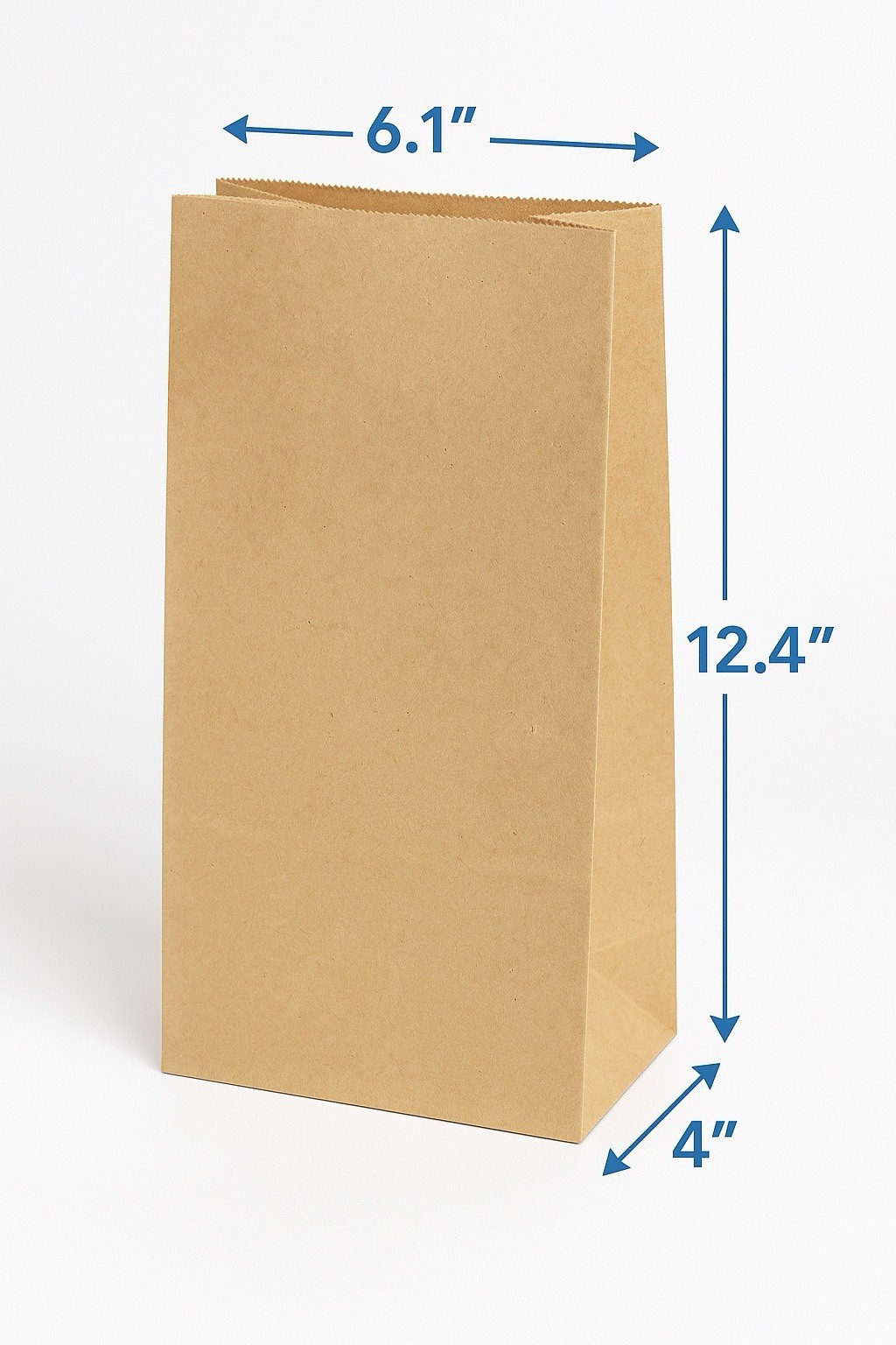 Duro Bag #8 Kraft Paper Bags Recycled 500ct 6″x4″x12″ Eco-Friendly