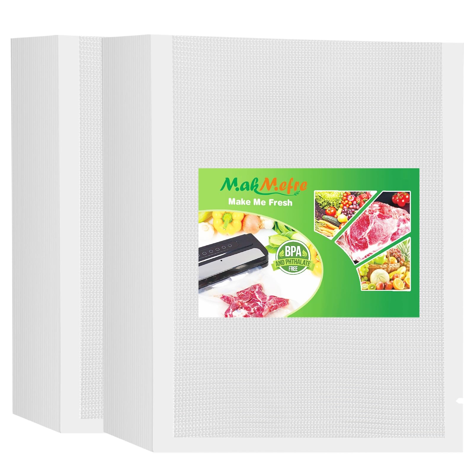 200 Quart Size 8″ x 12″ Vacuum Sealer Bags with BPA Free and Heavy Duty,Great…
