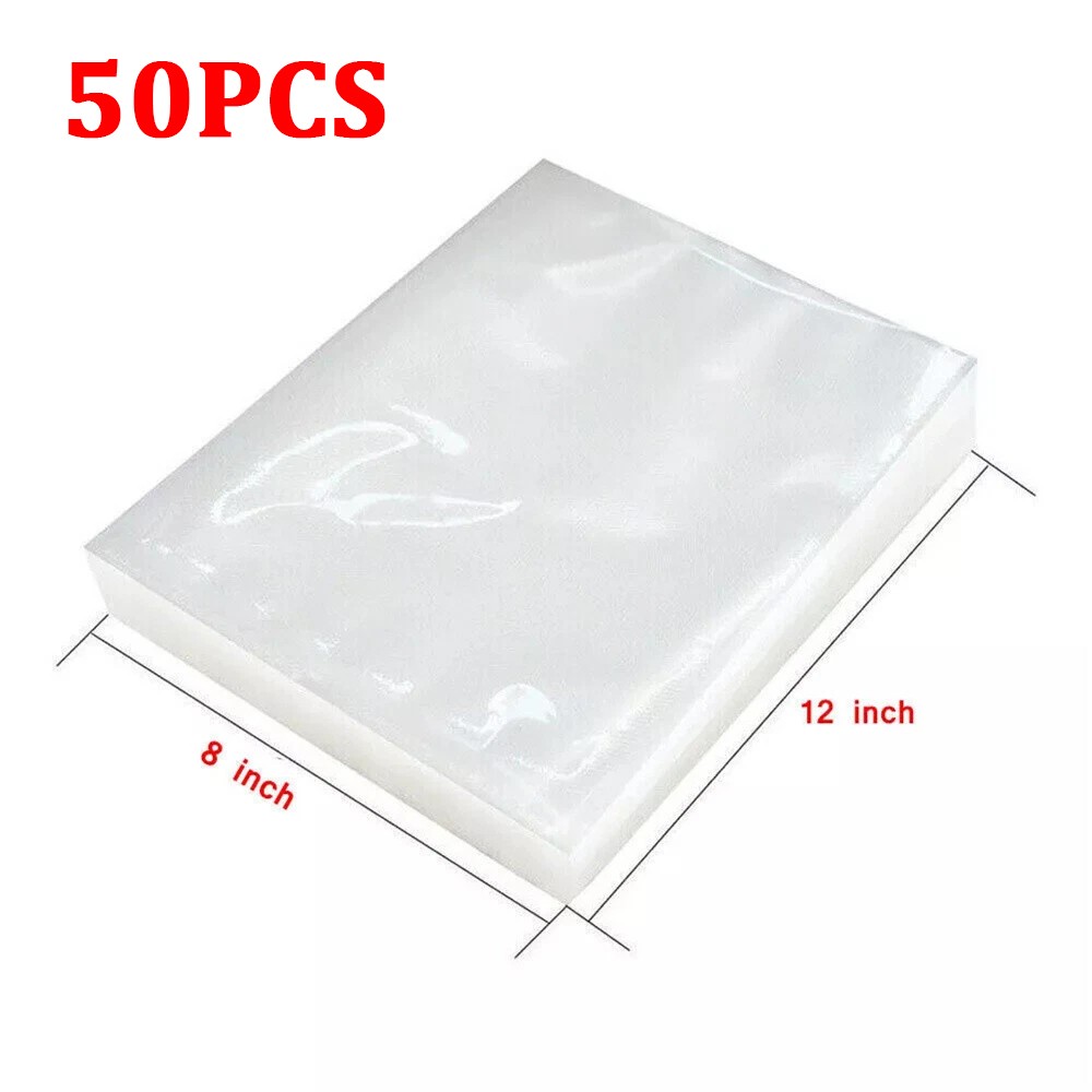 8″x12″ Vacuum Sealer Bags Embossed Food Saver Magic Seal Storage Bags 50-300pcs