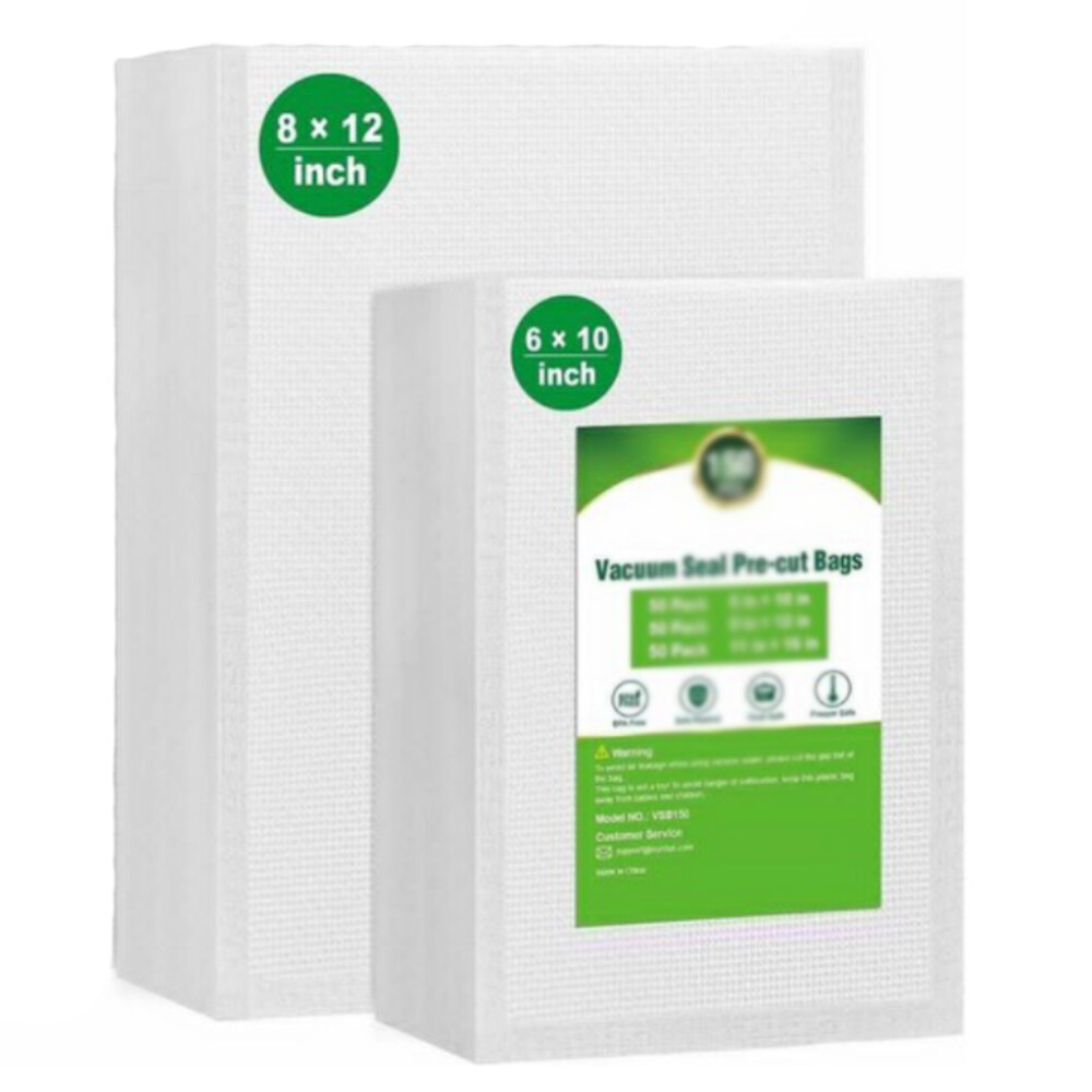 100-1000 packs Vacuum Sealer Bags 6×10 8×12 Embossed Food Saver Storage Package