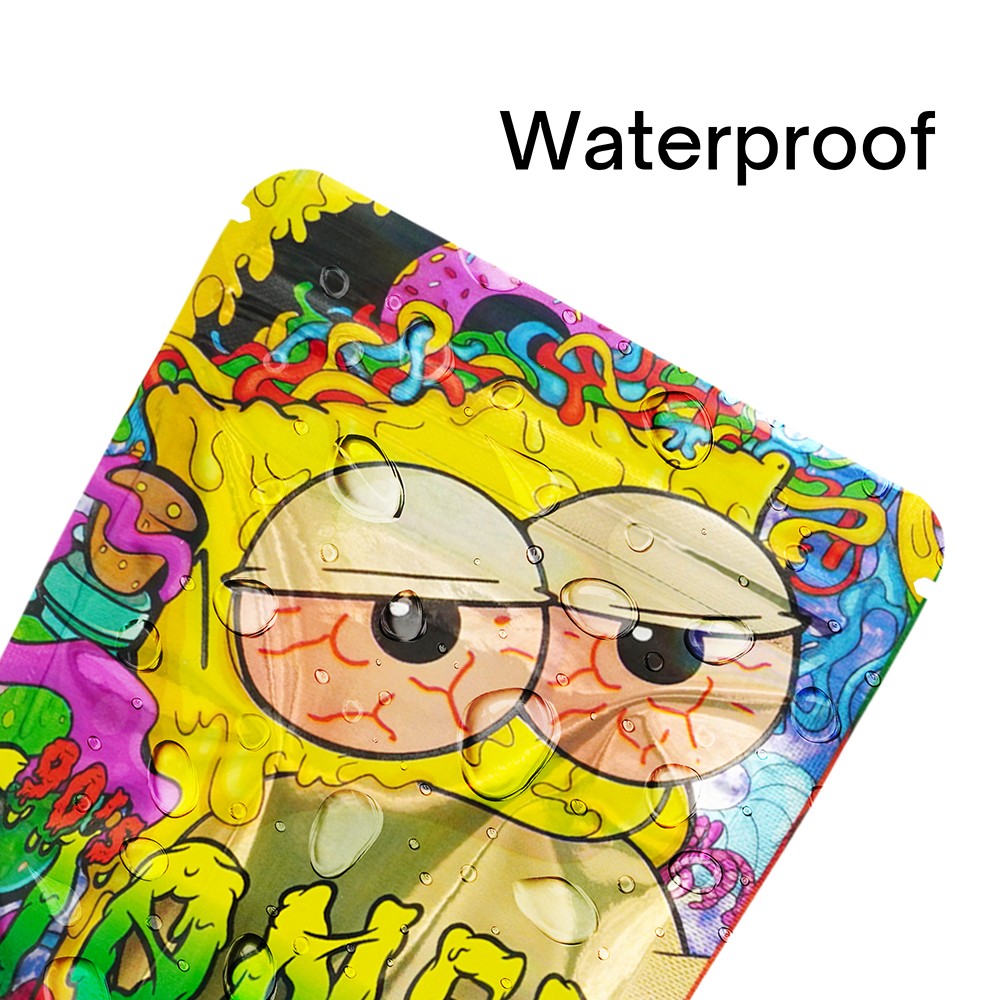 4×5″ 3.5g Graffiti Cartoon Smell Proof Stand Up Mylar Zip Storage Bags 100Pcs