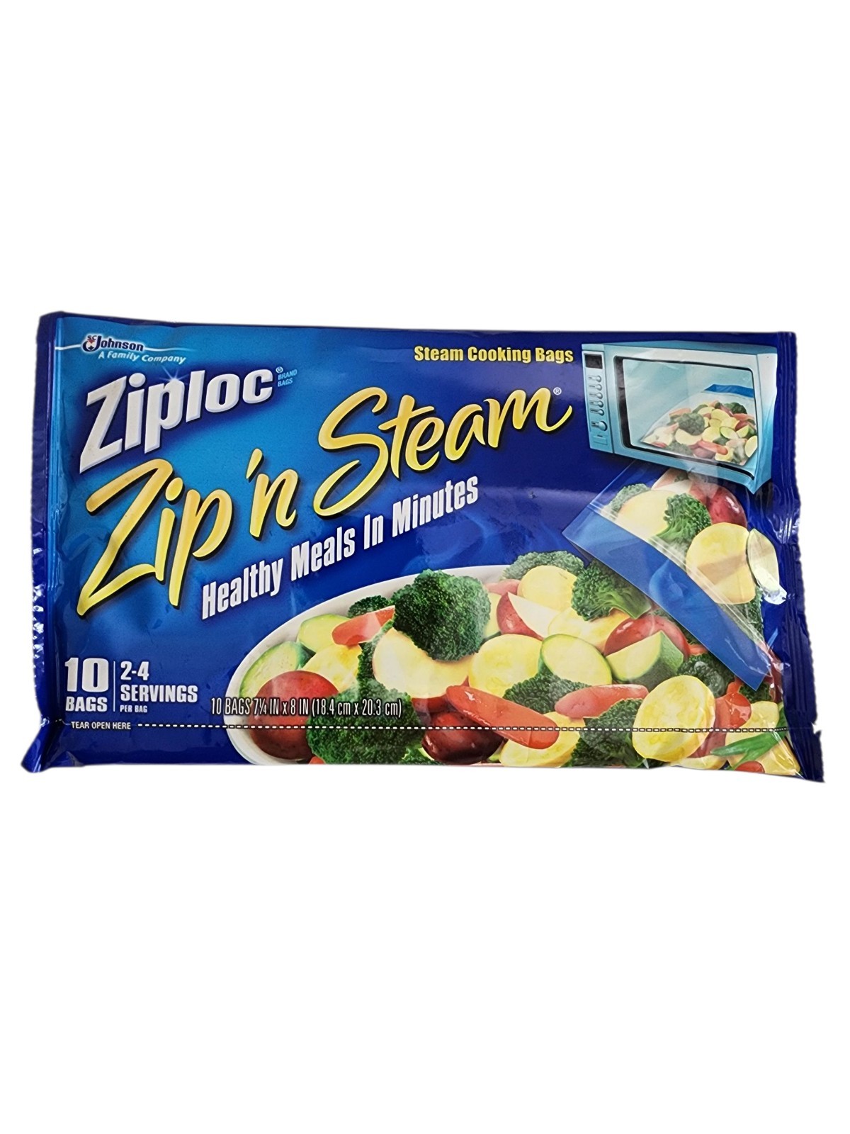 Ziploc Zip ‘N Steam Medium Cooking Bag Microwave Pack of 10 Discontinued