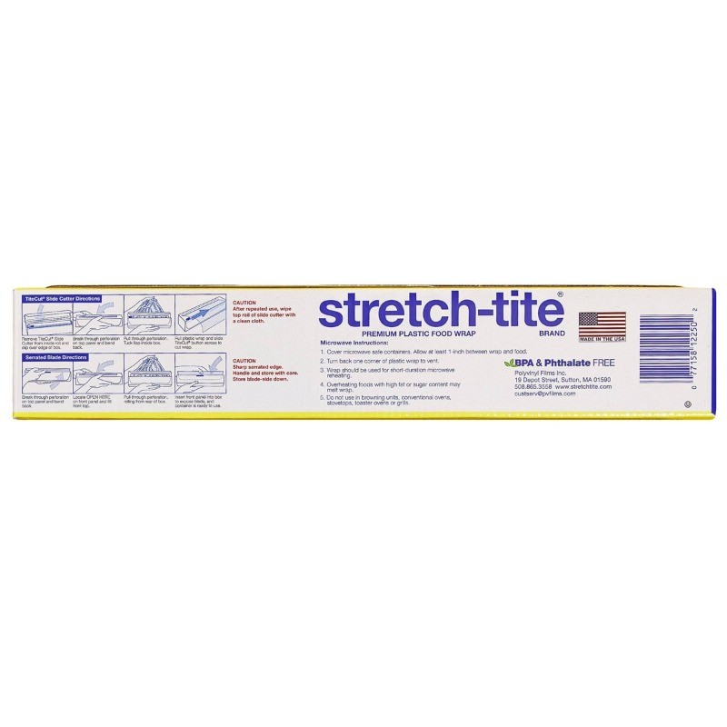 Stretch-Tite Plastic Food Wrap – 250 sq ft: BPA-Free, Multipurpose