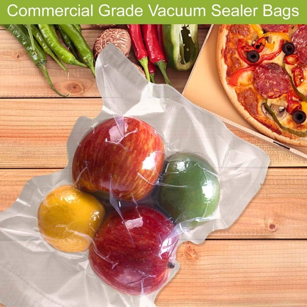 200 Quart Size 8 x 12 Inch Vacuum Sealer Freezer Storage Machine Bags for Foo…