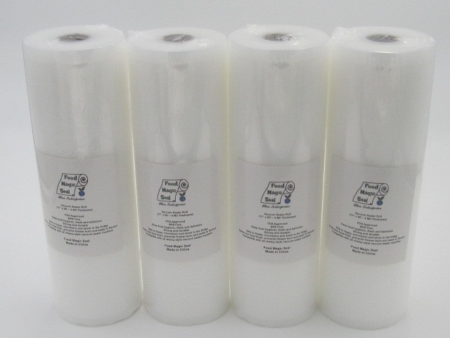4-11×50 Rolls Food Magic Seal for Vacuum Sealer Food Storage! Great $$ Saver!