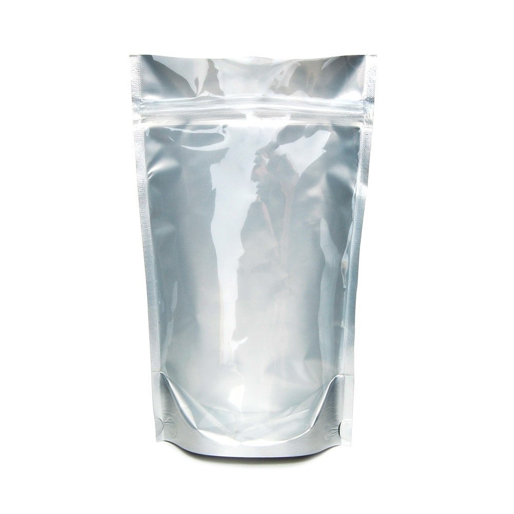 W Gallery 500 4×6.5 in inch Mylar Foil Bags ClearFrontSilverInsideBlackBack – Ho