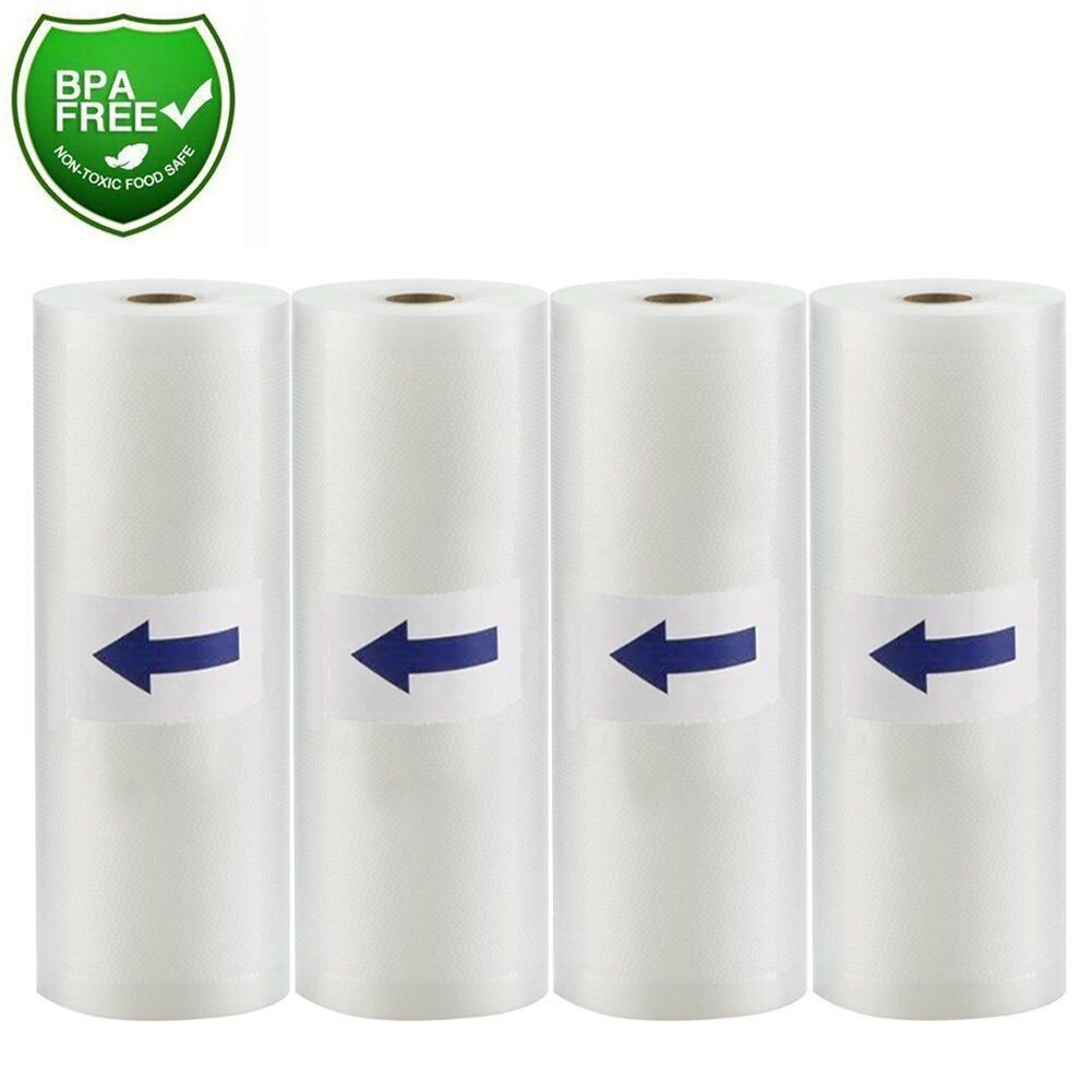 11″x50′ Commercial Grade Vacuum Sealer Bags Rolls Food Saver Storage Bags 4Mil