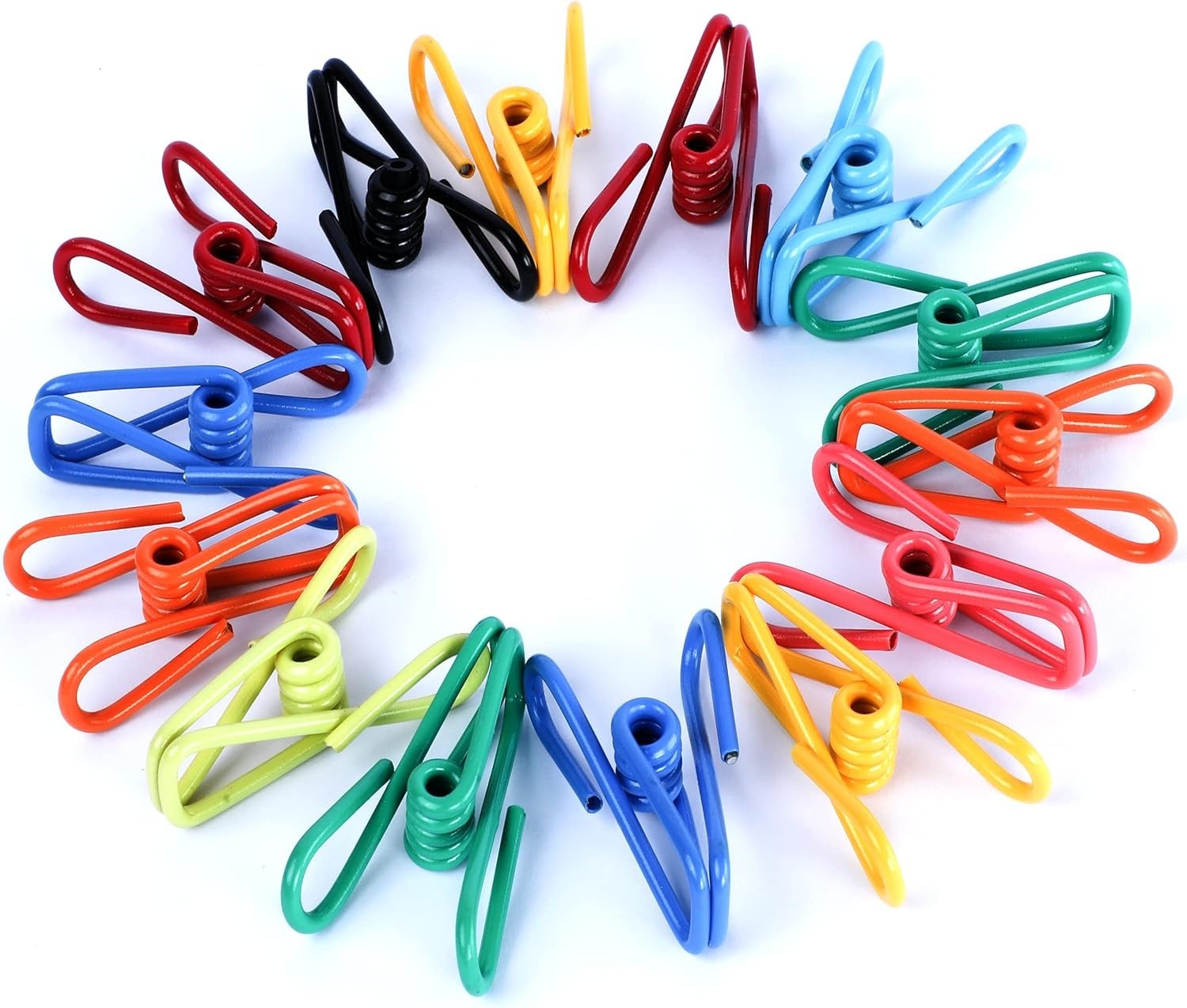 Chip Bag Clips 30 Pack Assorted Colorful PVC Food Sealer Utility Clips