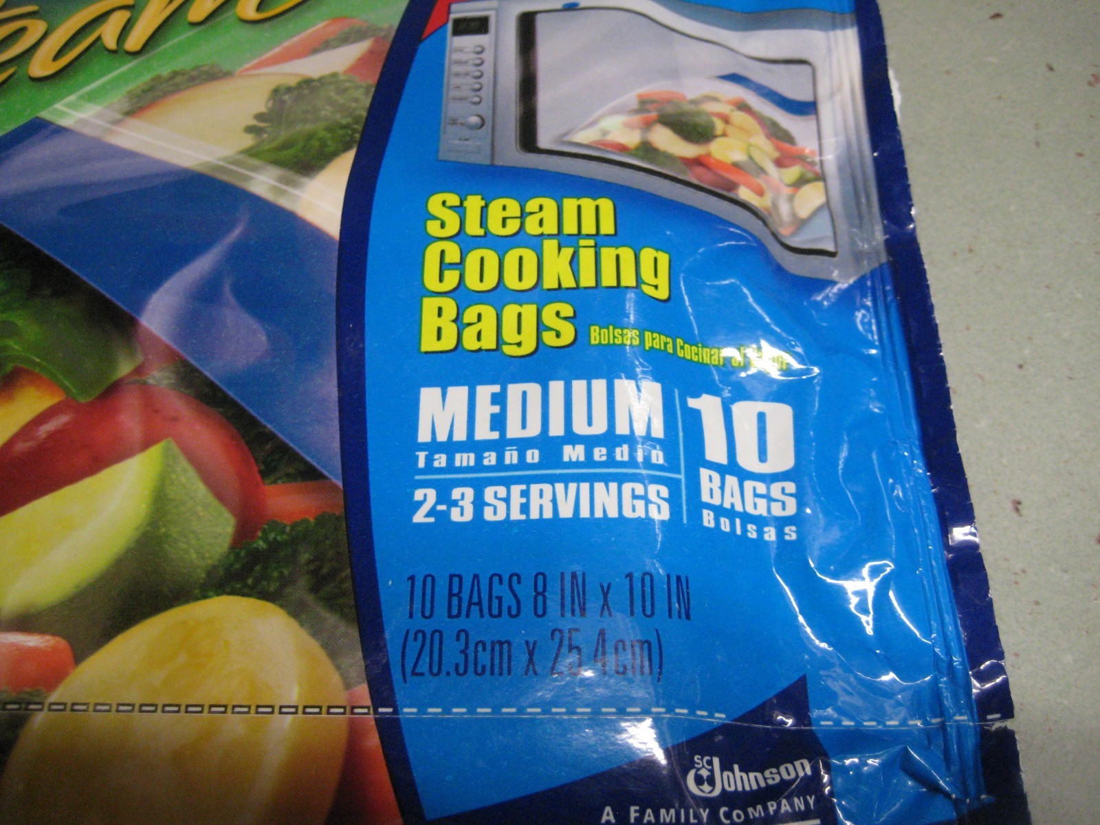 Ziploc Zip ‘N Steam Medium Cooking Bag Microwave Pack of 10 Discontinued