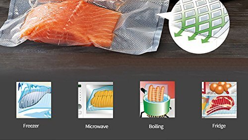 8″x50′ Vacuum Sealer Bags on Roll 4Mil Embossed Food Saver Vacuum Storage Bags