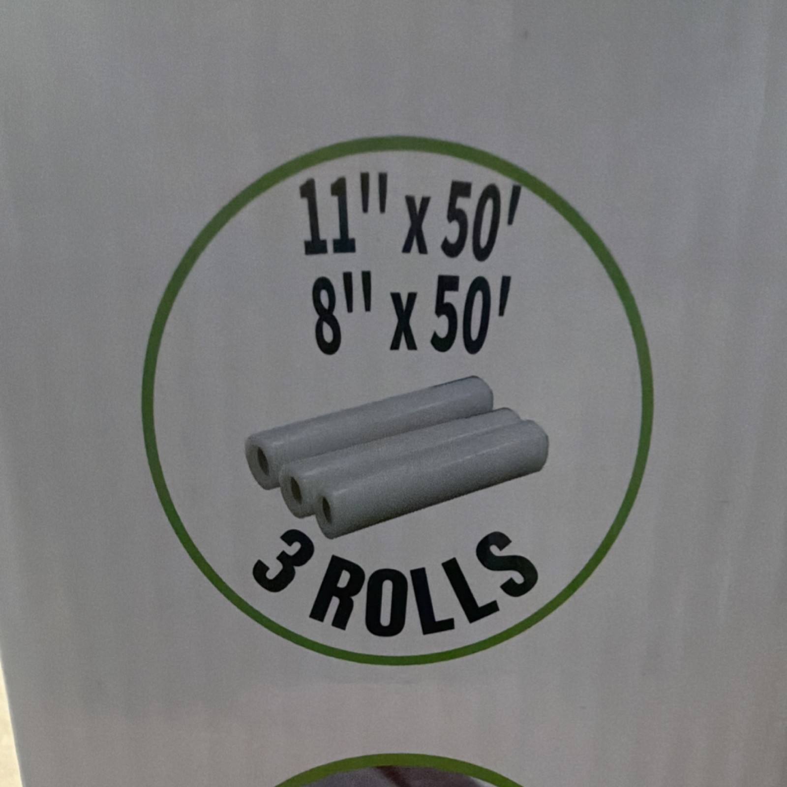 amasoo BPA-Free Vacuum Seal Rolls 3 Pack, 8″ & 11″ x 50 ft