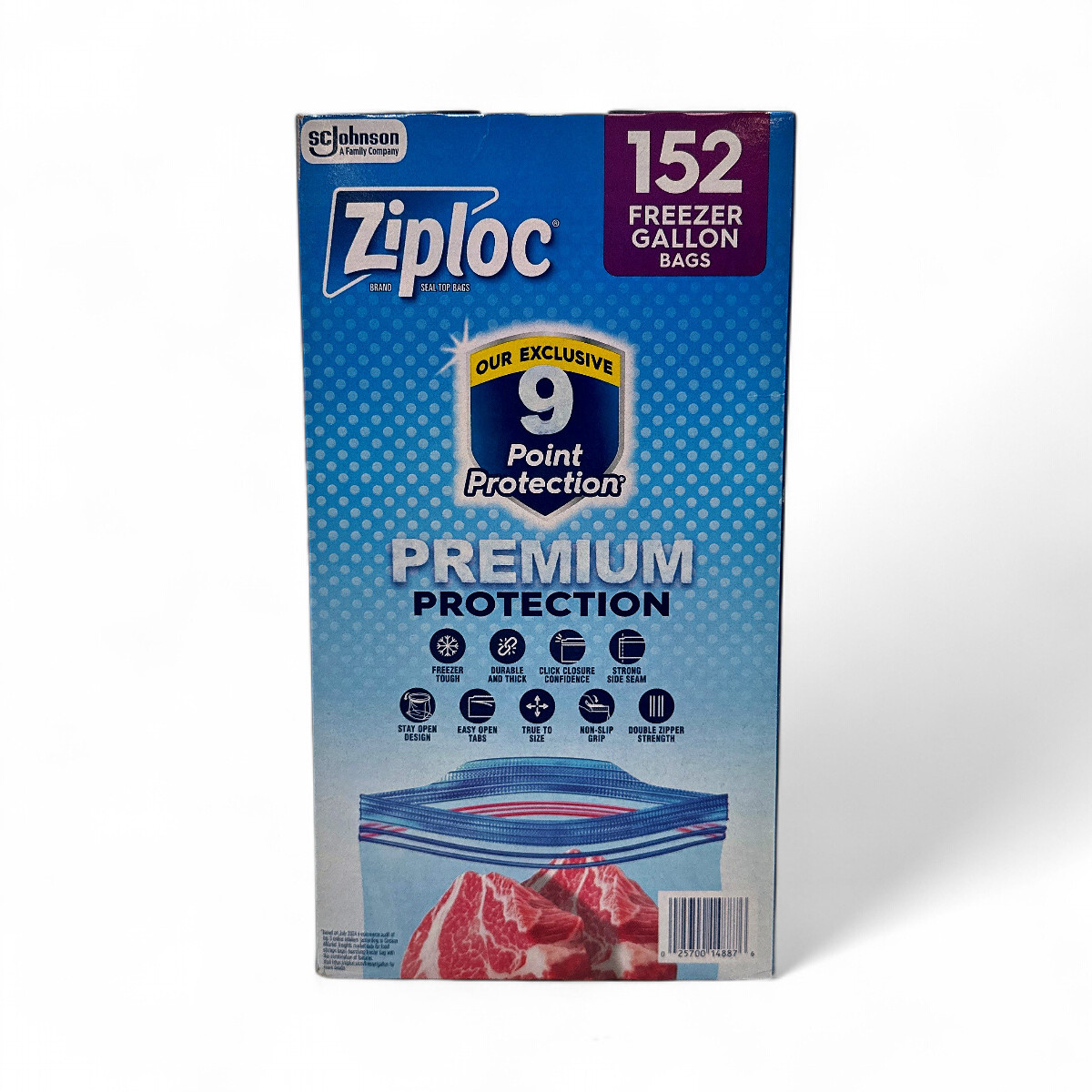 Ziploc Clear Gallon Sized Top Seal Freezer Storage Bags – 152 Count