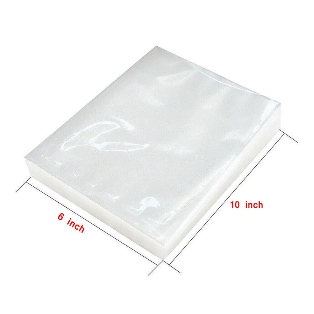 100 Packs Vacuum Sealer Bags 6″x10″ 8″x12″ Embossed Food Saver Storage Package