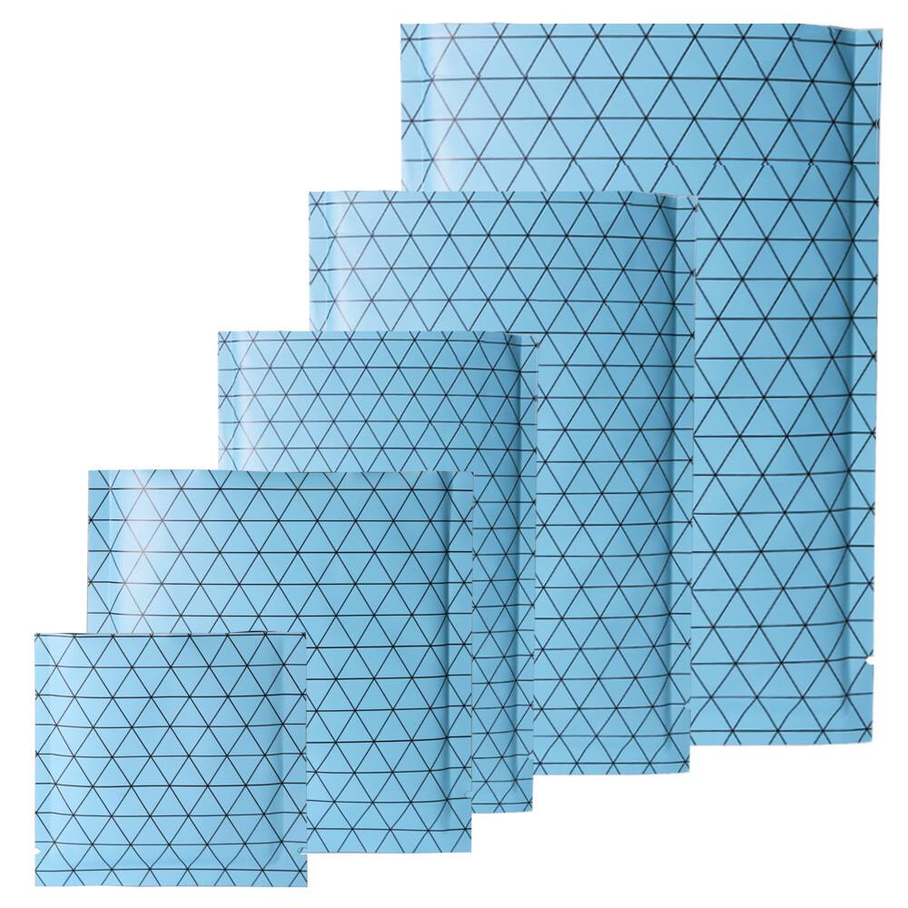 500-1000pcs Food Grade Aluminum Foil Blue Bags Chamber Vacuum Seal Flat Pouch