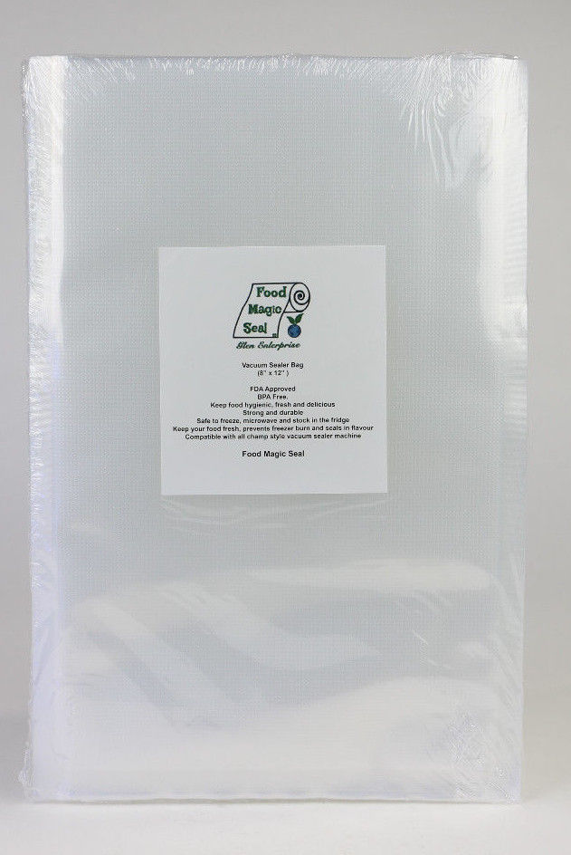 Vacuum Sealer Bags 100 Food Magic Seal 4 Mil for Food Storage!! Great $$ Saver!!