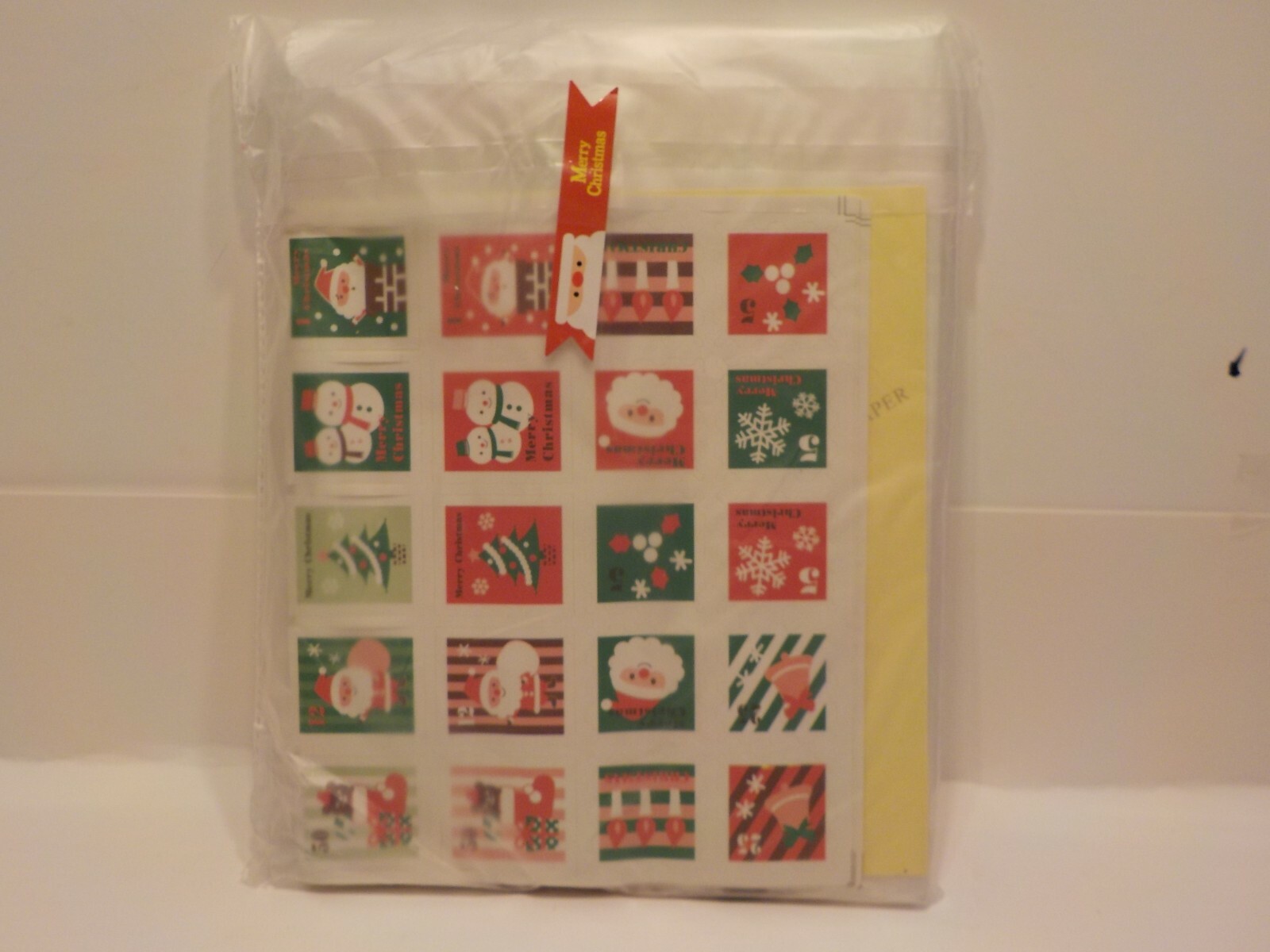 Christmas cookie candy snack bags kit Gift 100 count 50 3×6 50 3×9 120 stickers