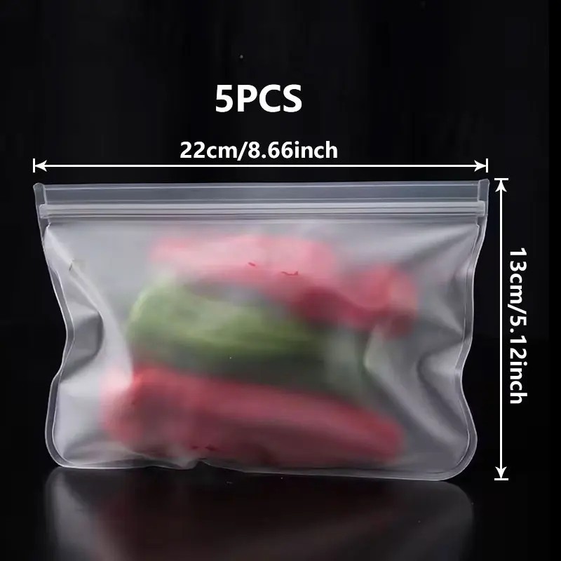 10 Pack Gallon Freezer Bags Reusable Food Storage Silicone Bags Reusable Food St