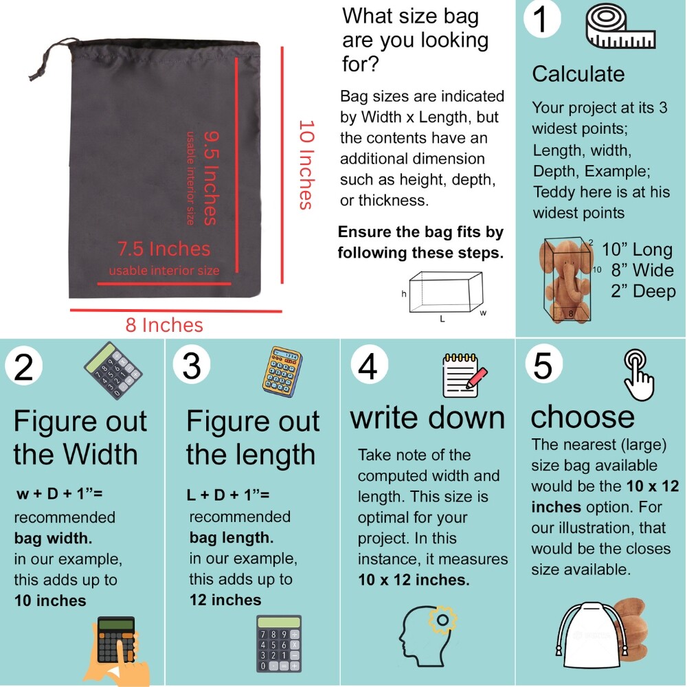 Biglotbags – 6 x 8 Inches Premium 145 GSM Cotton Single Drawstring Muslin Bags