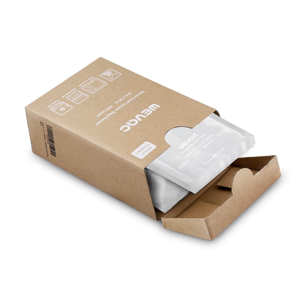 6” x 10” 200 Count Food Vacuum Sealer Bags Keeper, PreCut Pint, Ideal for Foo…