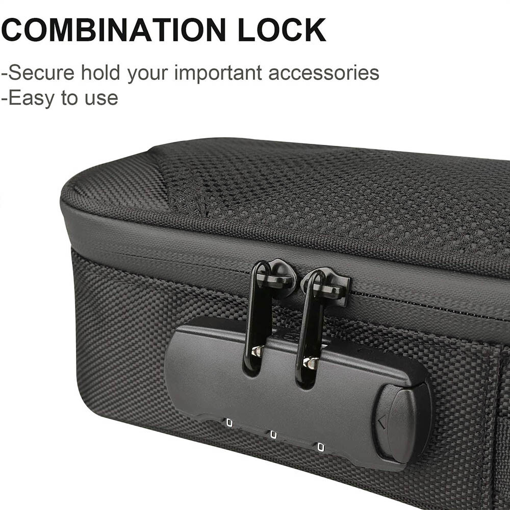 Odor Blocking Smell Proof Carbon Lined Carry Bag with Lock Discreet Secure Case