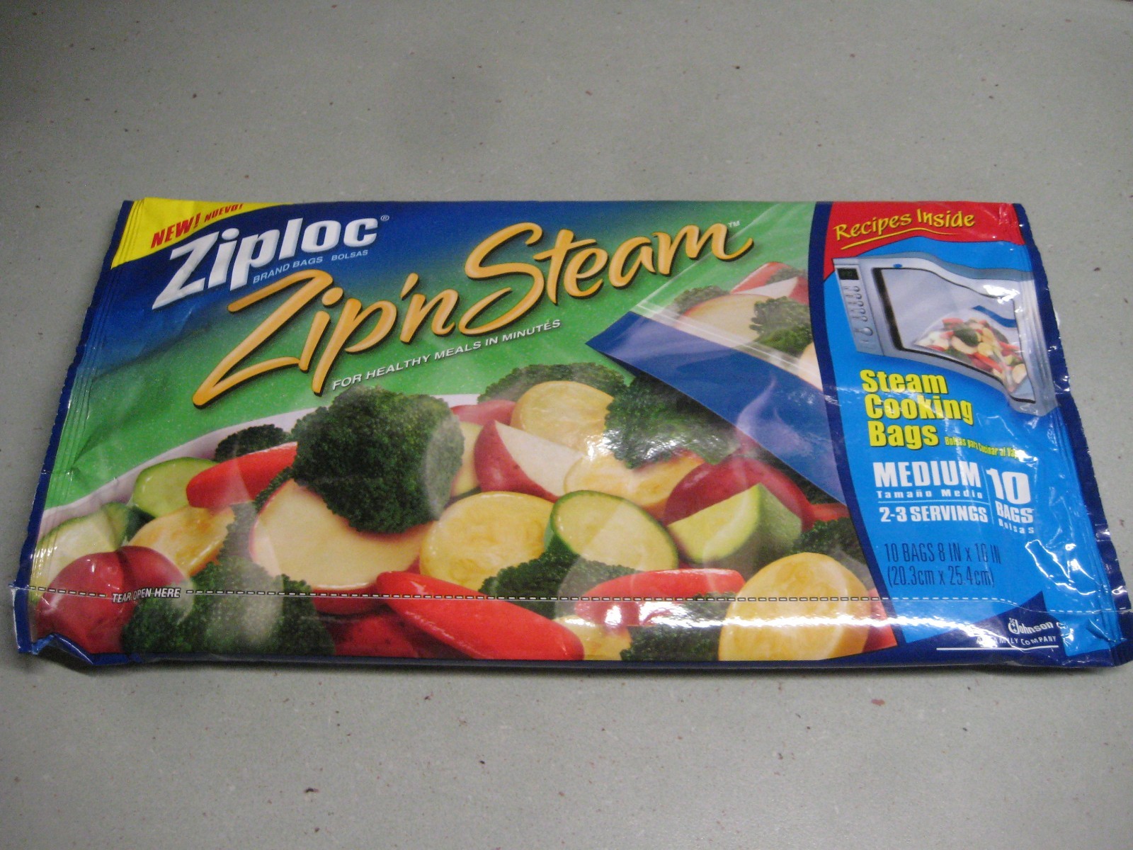 Ziploc Zip ‘N Steam Medium Cooking Bag Microwave Pack of 10 Discontinued