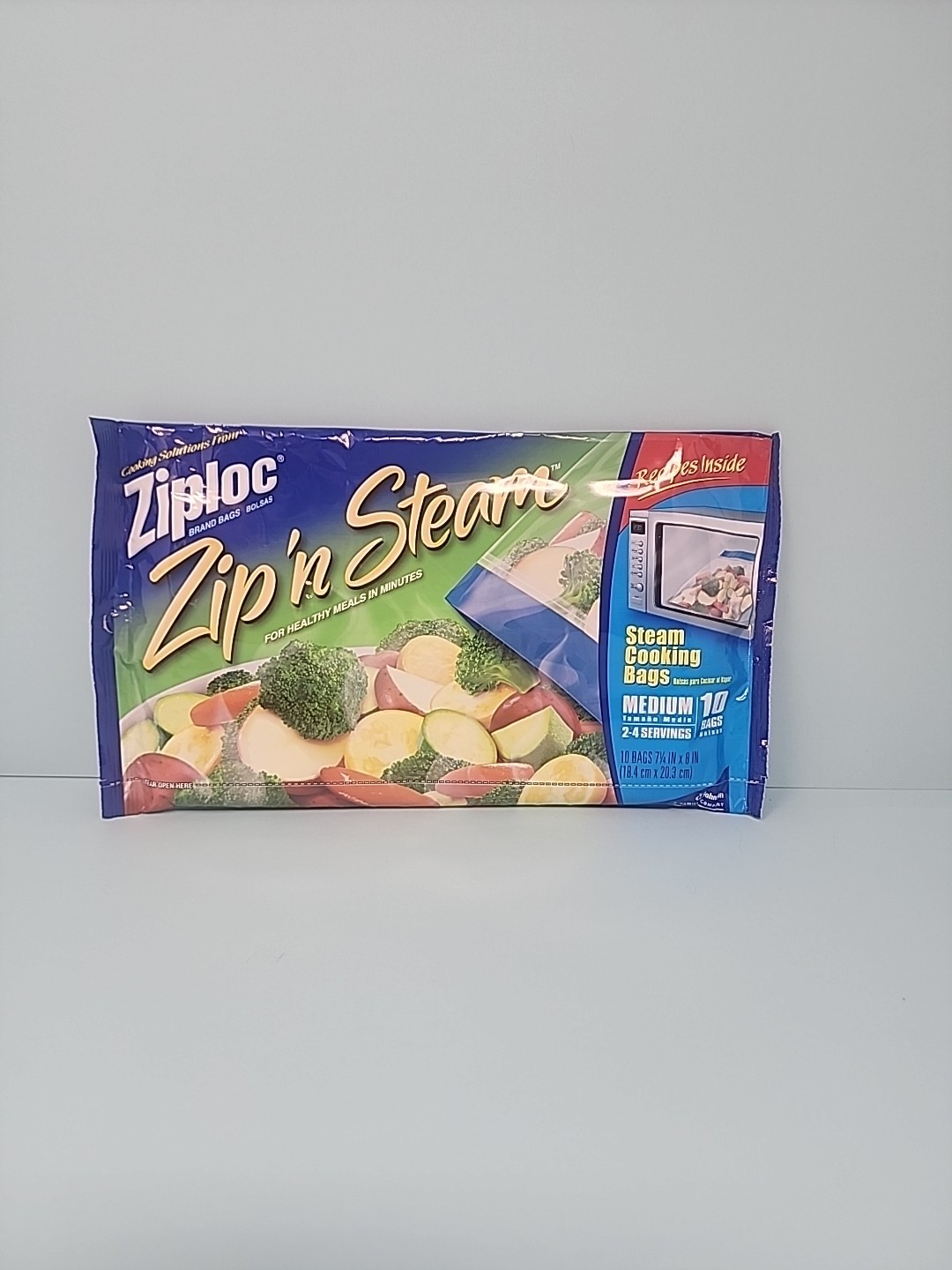 Ziploc Zip’N Steam Medium Cooking Bag-Pack of 10~DISCONTINUED NEW SEALED
