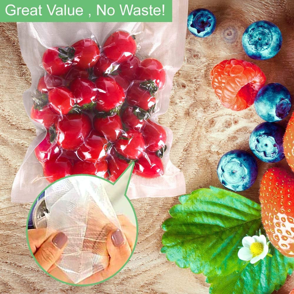 O2Frepak 200 Quart Size 8″ X 12″ 4Mil Thick Vacuum Sealer Bags with BPA Free An