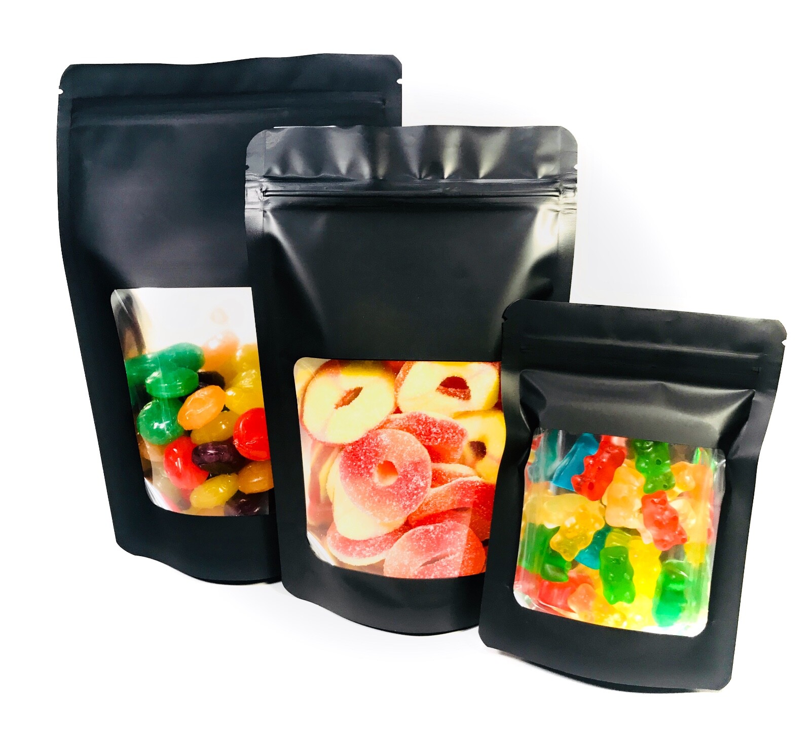 50 Pack Smell Proof Mylar Foil Bags 4×5.5″/5×8″/6×9″ 4 Mil Zip Seal Food Grade