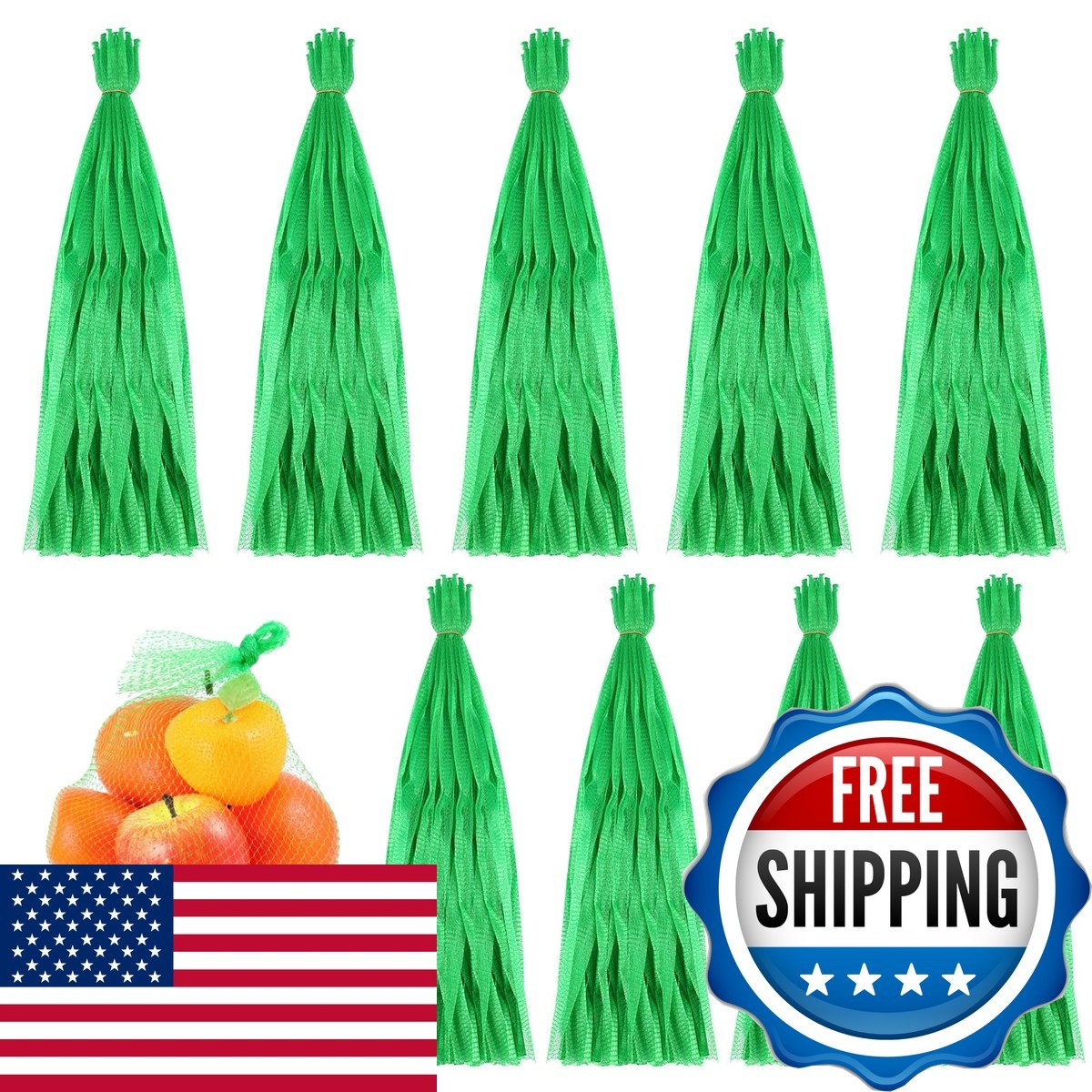 Windyun 1000 Pcs 20 Inch Mesh Bags For Vegetables Mesh Produce Bags Reusable