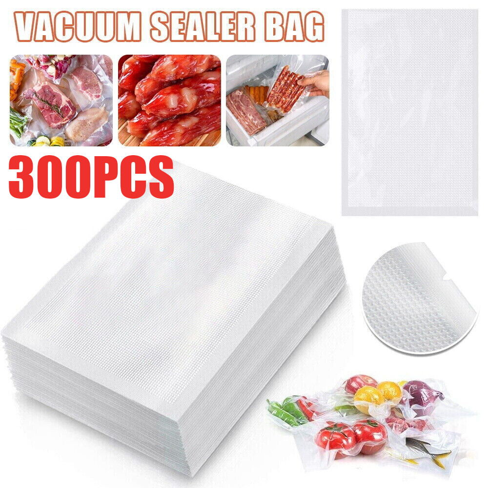 300 Vacuum Sealer Bags 8X12″ Quart Food Vac Storage for Food Saver, Seal a Meal