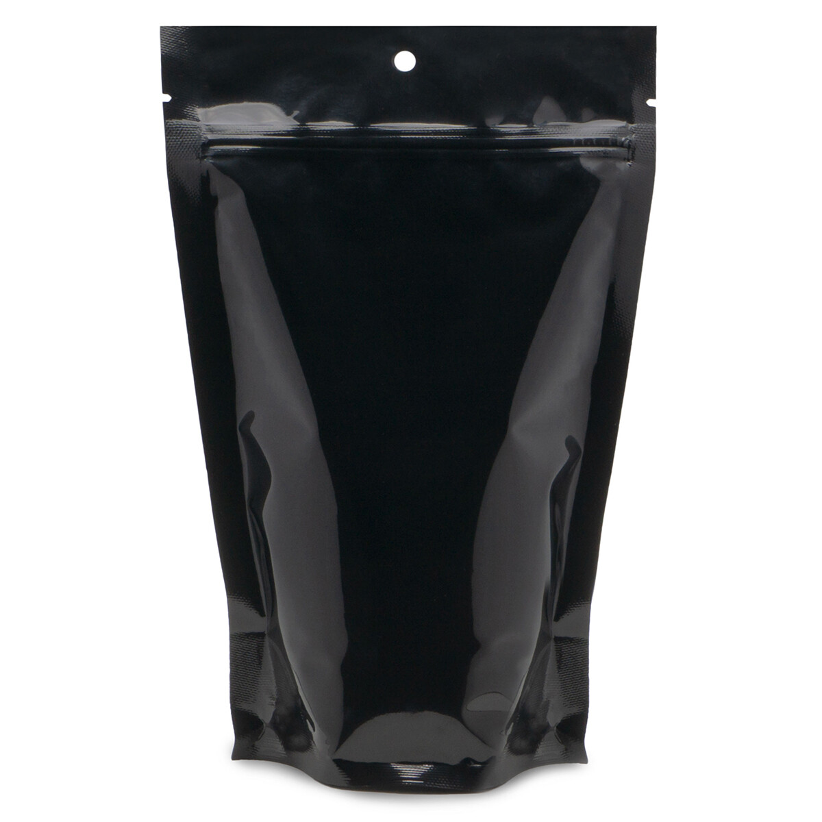 50 pcs Glossy Black Mylar Nylon 6″ x 9.5″ Stand Up Zip Lock Smell Proof Bags