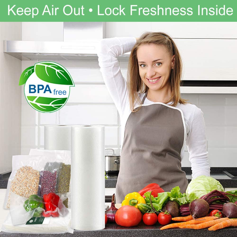 O2Frepak 200 Quart Size 8″ X 12″ Vacuum Sealer Bags with BPA Free and Heavy Duty