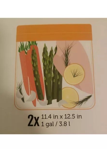 Ello Plastic Reusable Food Storage BPA-Free Travel Bags 14 Pack Various Set New