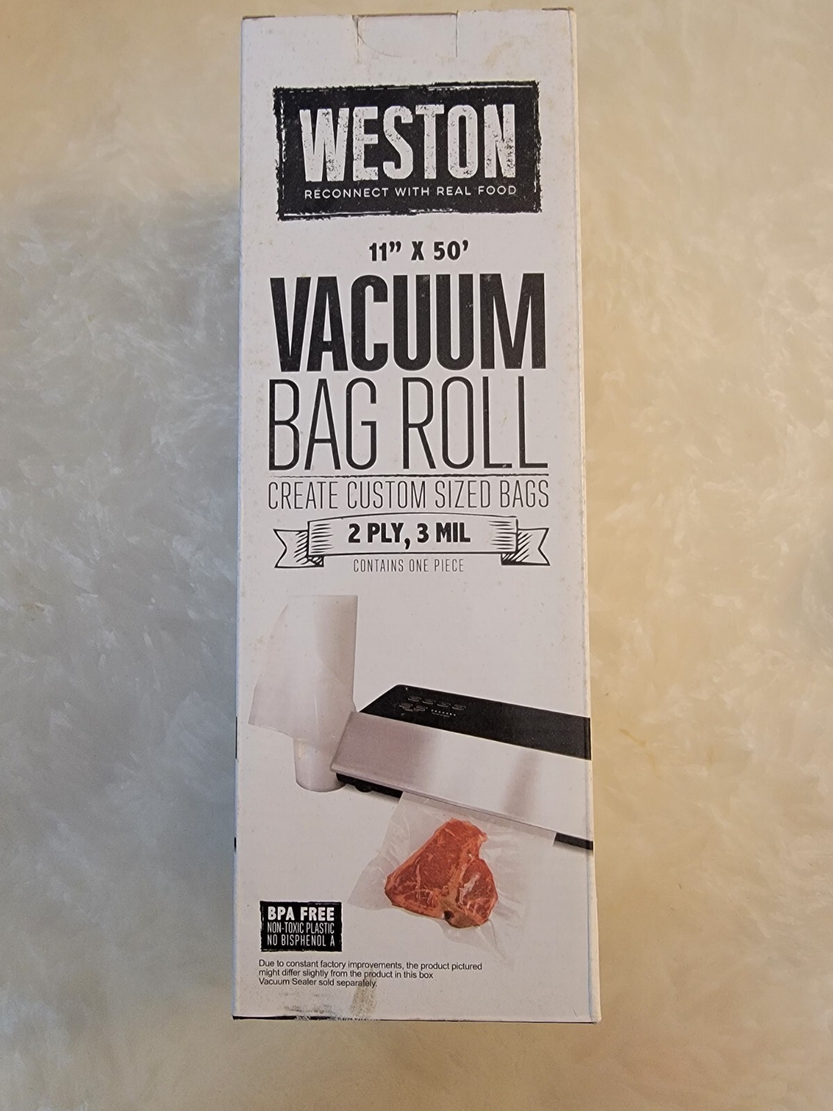Weston Vacuum Sealer Roll. 11 in x 50 ft Roll. Create Custom Sizes. New In Box