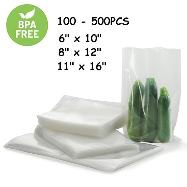 6″x10″ 8″x12″ 11″x16″ Lot Embossed Vacuum Sealer Food Saver Storage Bag BPA free