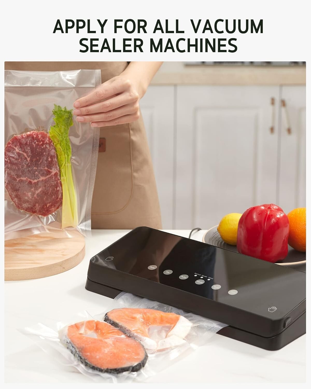 Heavy-Duty Pre-Cut Vacuum Sealer Bags: Airtight & Leak-Resistant for Freshness