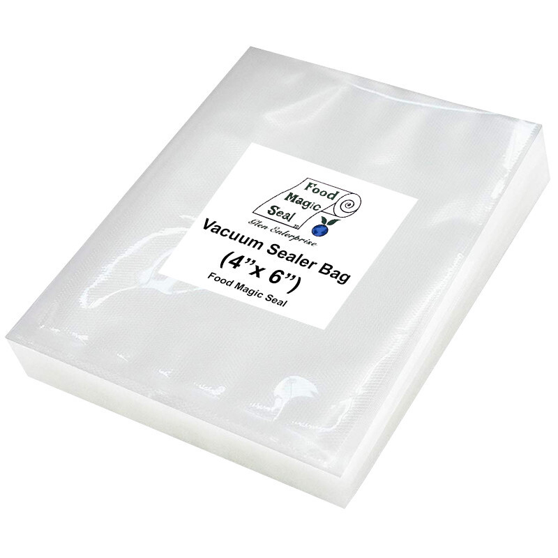 100 Bags 4″x 6″ Food Magic Seal for Vacuum Food Storage Sealer Bags!!