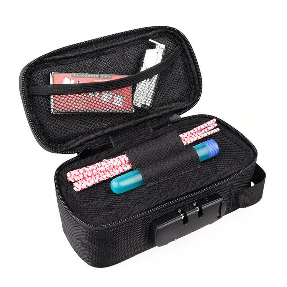 Odor Blocking Smell Proof Carbon Lined Carry Bag with Lock Discreet Secure Case